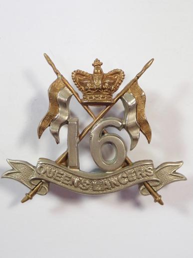 16th Queens Lancers Victorian Cap Badge.