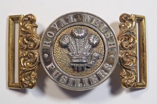 Royal Welsh Fusiliers Officers Waist Belt Clasp.