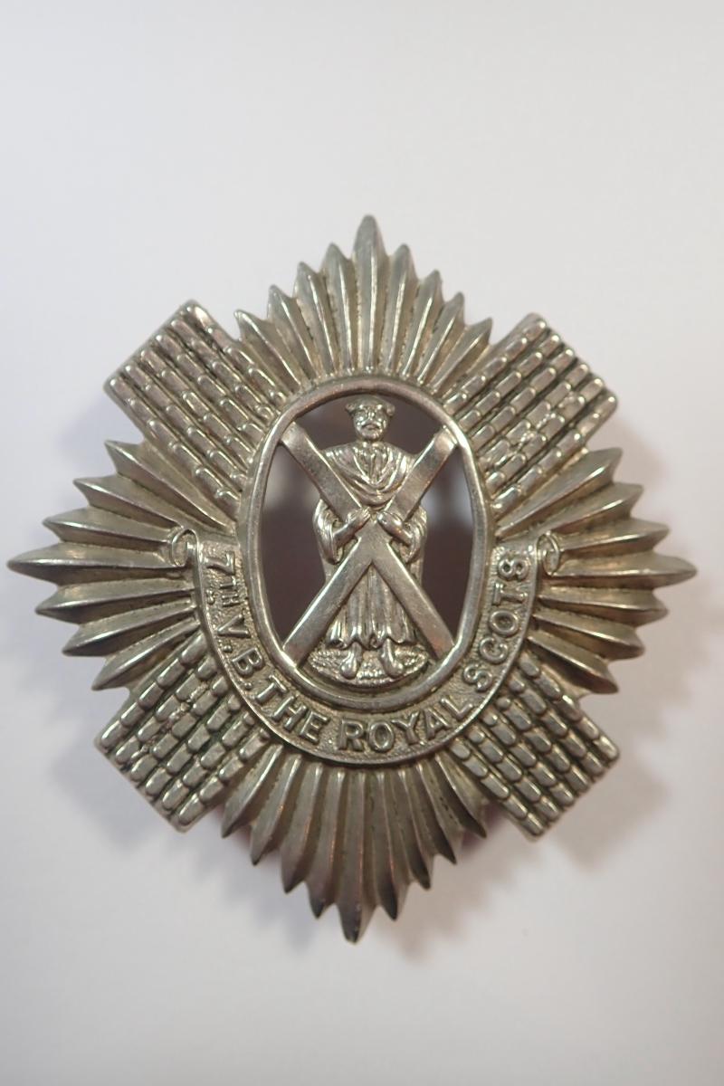 7th Volunteer Battalion The Royal Scots Glengarry Cap Badge.