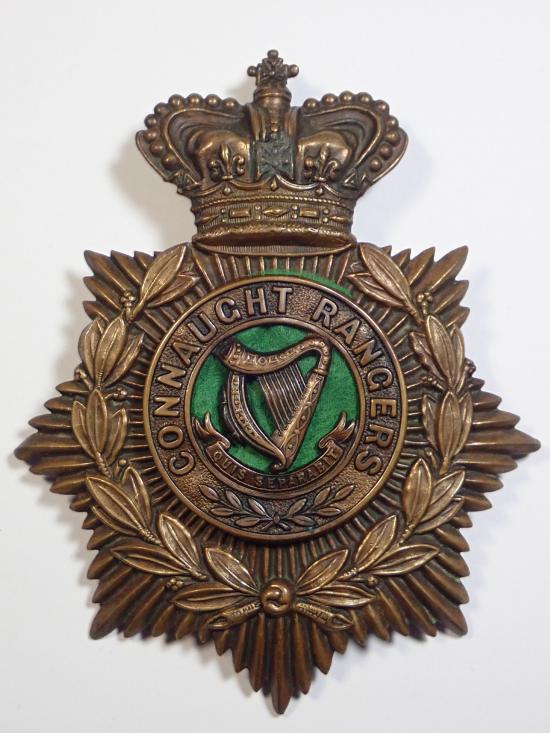 Connaught Rangers Victorian (2 Piece) Helmet Plate.