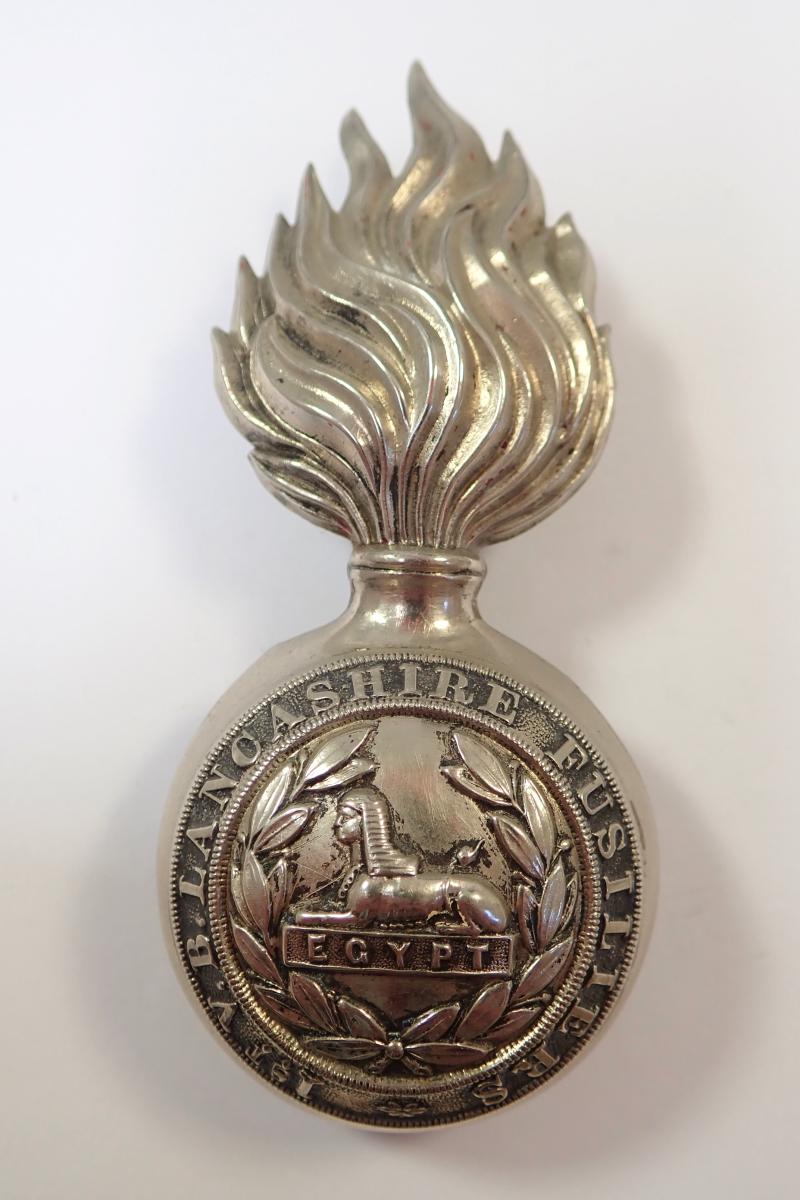 1st Volunteer Battalion Lancashire Fusiliers Volunteers Victorian Fur Cap Grenade.