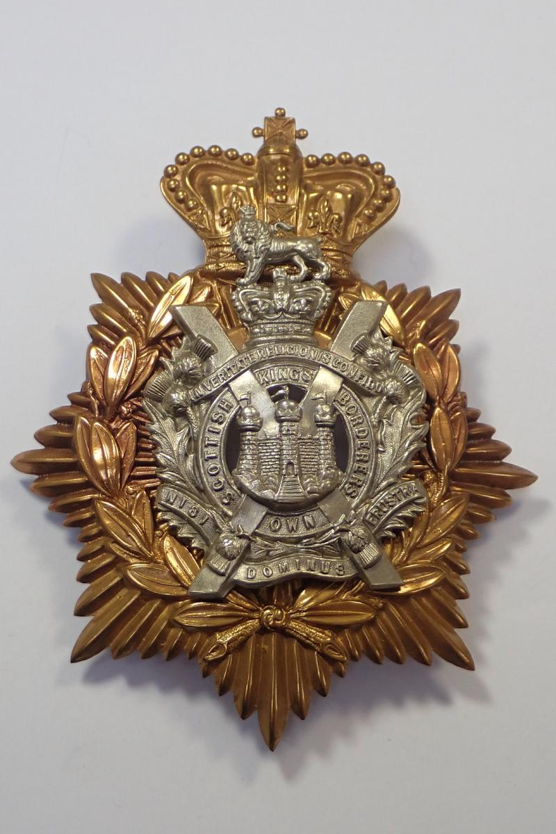 Border Regiment Victorian o/r's Helmet Plate and Centre.