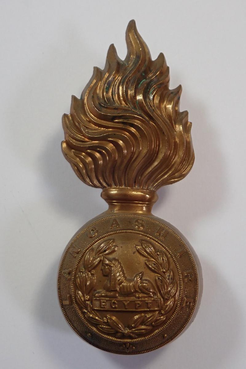 Lancashire Fusiliers Fur Cap Grenade.