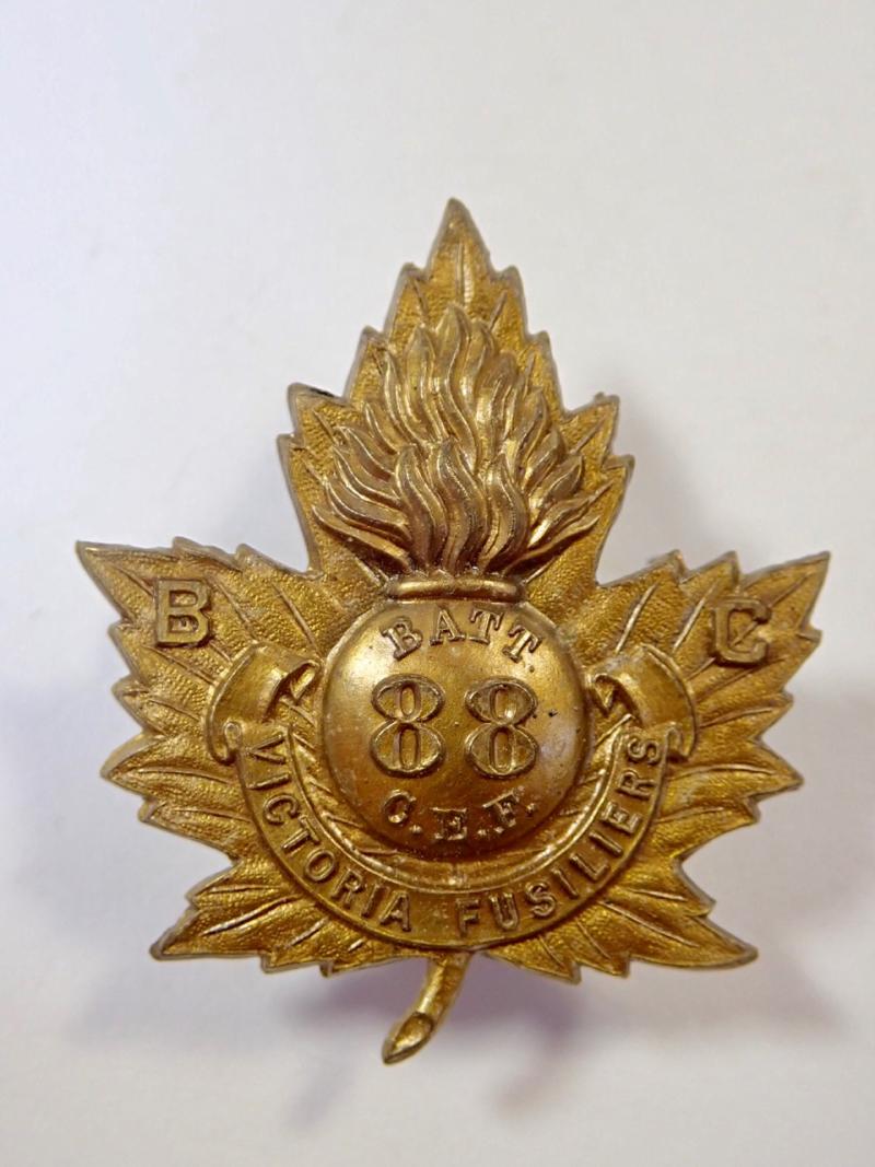 88th (Victoria Fusiliers) Infantry Battalion CEF Cap Badge