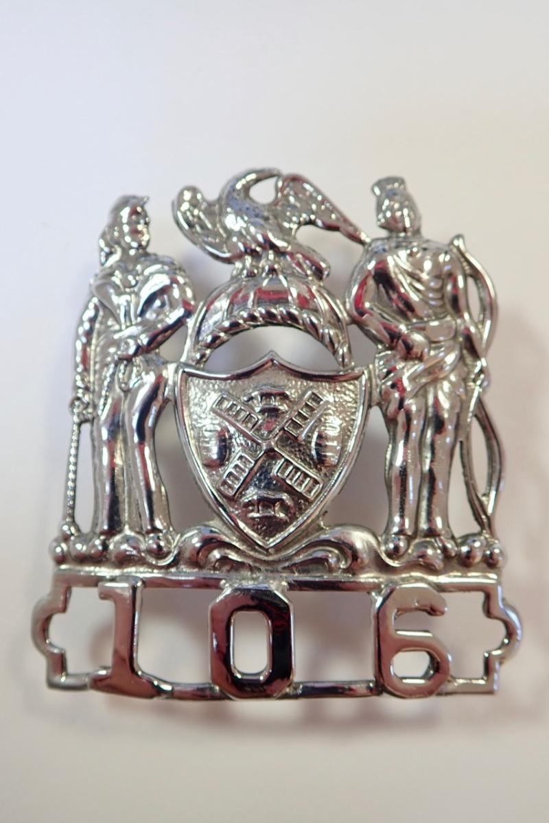 City of New York RAILROAD NEW YORK CENTRAL SYSTEM    Obsolete American Police Badge.