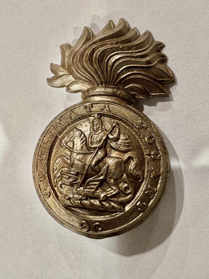 Northumberland Fusiliers plastic economy badge.