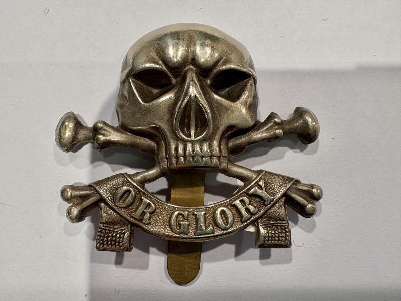 17th Lancers White Metal OR's Badge