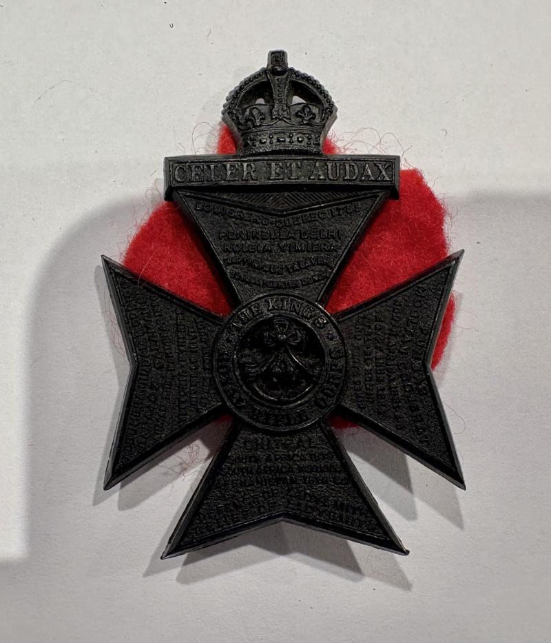 The King's Royal Rifle Corps Plastic Economy Cap Badge