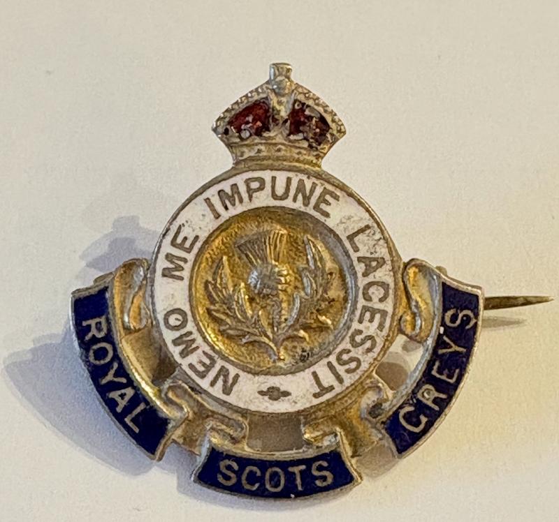 Royal Scots Greys Gilded Enamel