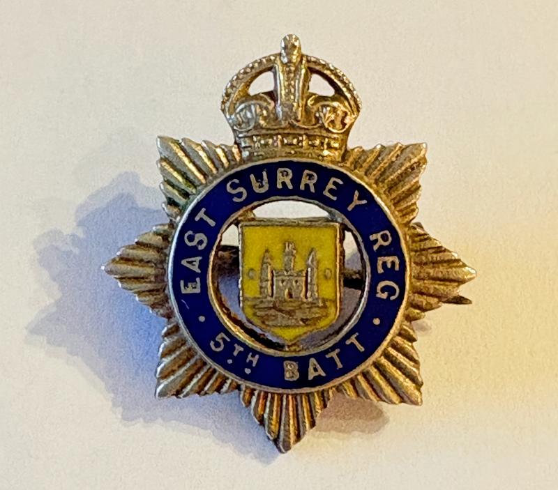 5th East Surrey Regiment Batt'n Sweetheart Brooch