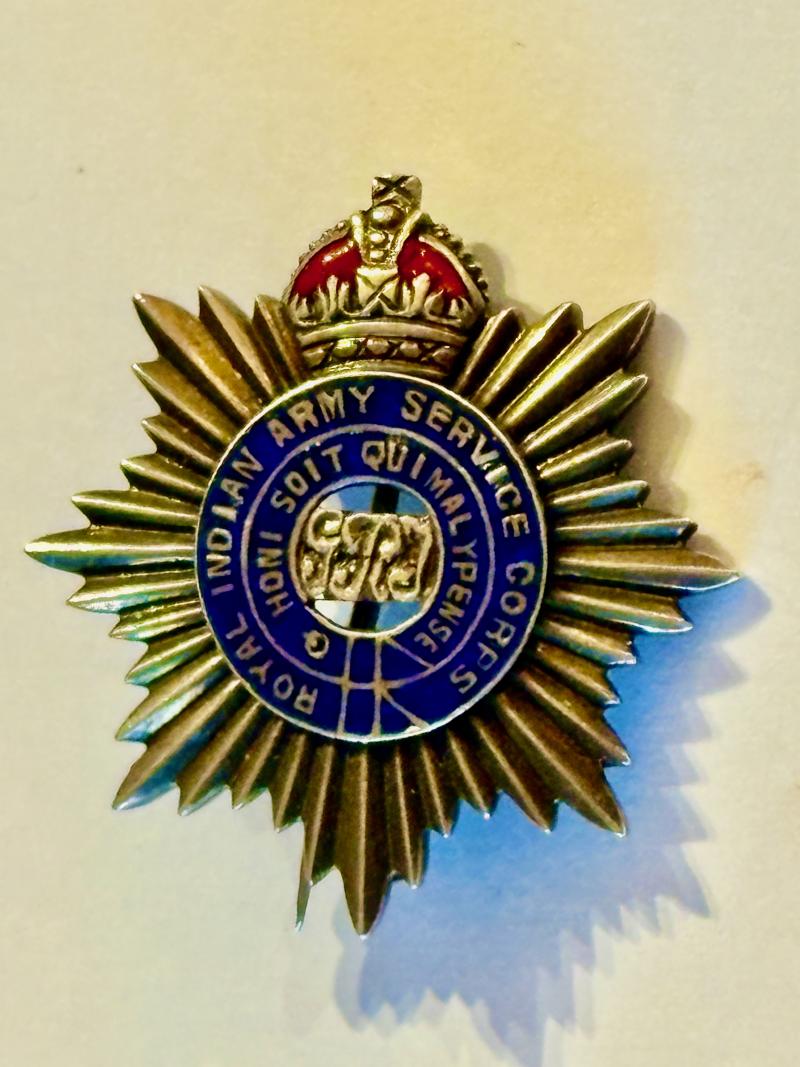 Sweetheart Brooch: Royal Indian Army Service Corps