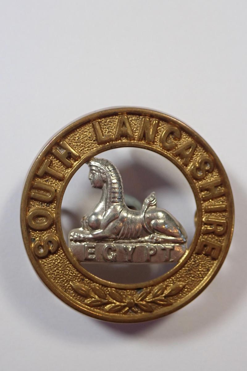 South Lancashire (Pre 1913) Helmet Plate Centre.