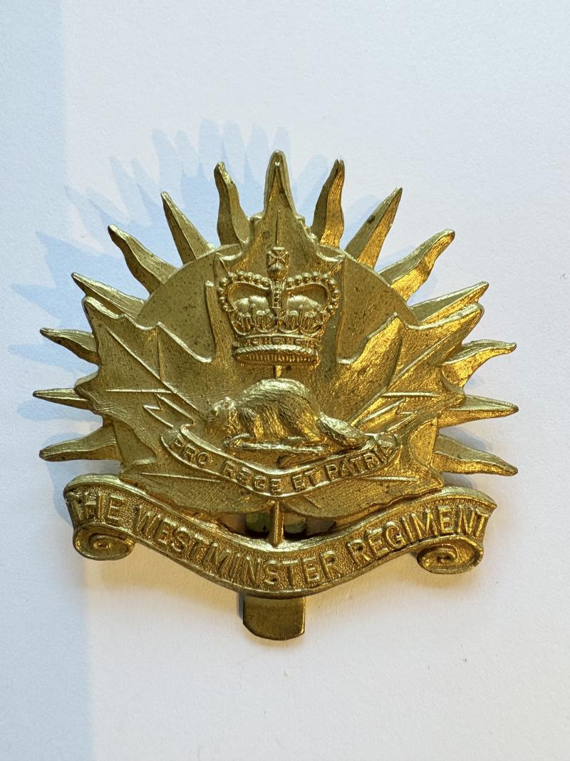 Canadian Cap Badge. The Westminster Regiment