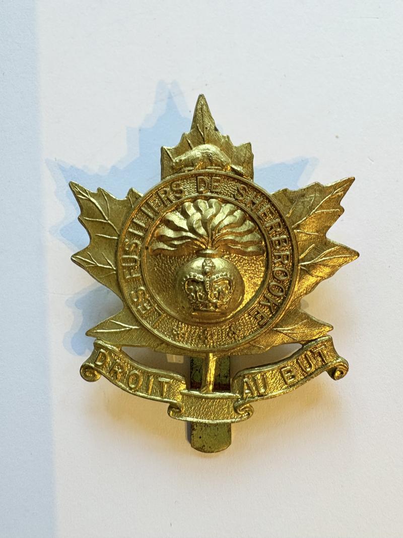 Canadian Cap Badge. Les Fusiliers de Sherbrooke