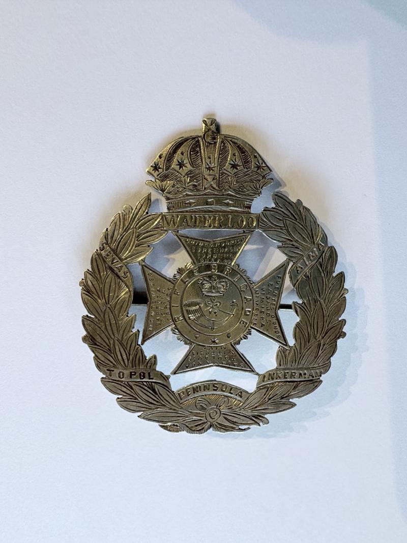 Victorian Rifle Brigade Sweetheart Badge. Silver