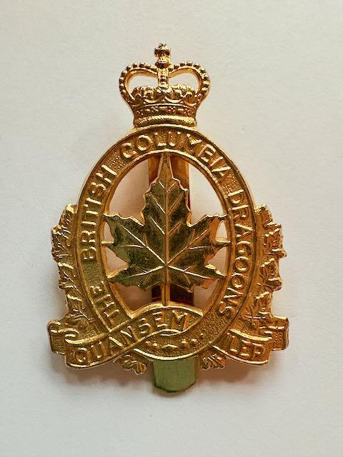 Canadian Cap Badge. The British Columbia Dragoons