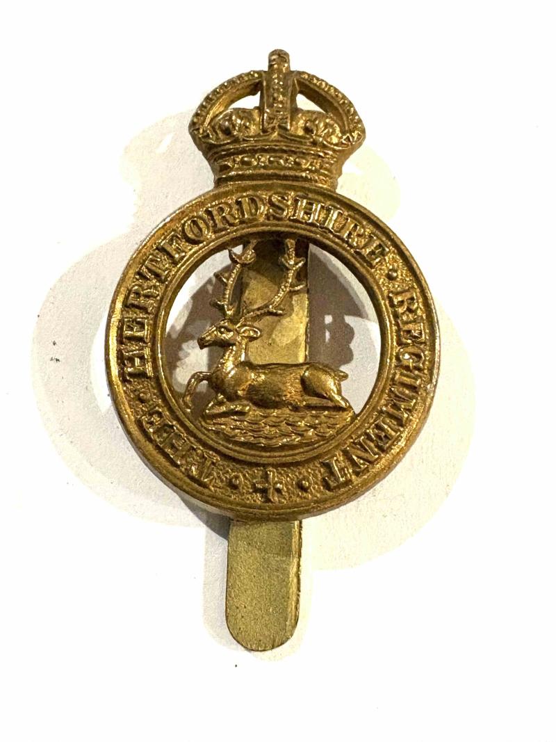 The Hertfordshire Regiment Cap Badge