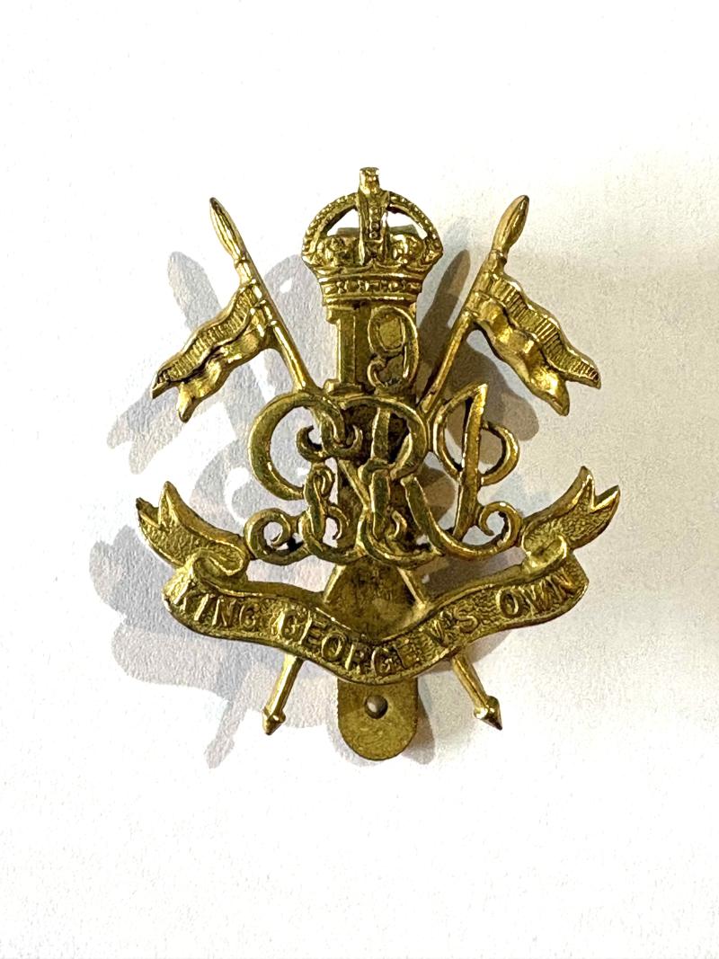 19th Lancers Officer's Cap Badge King George V's Own by Firmin London