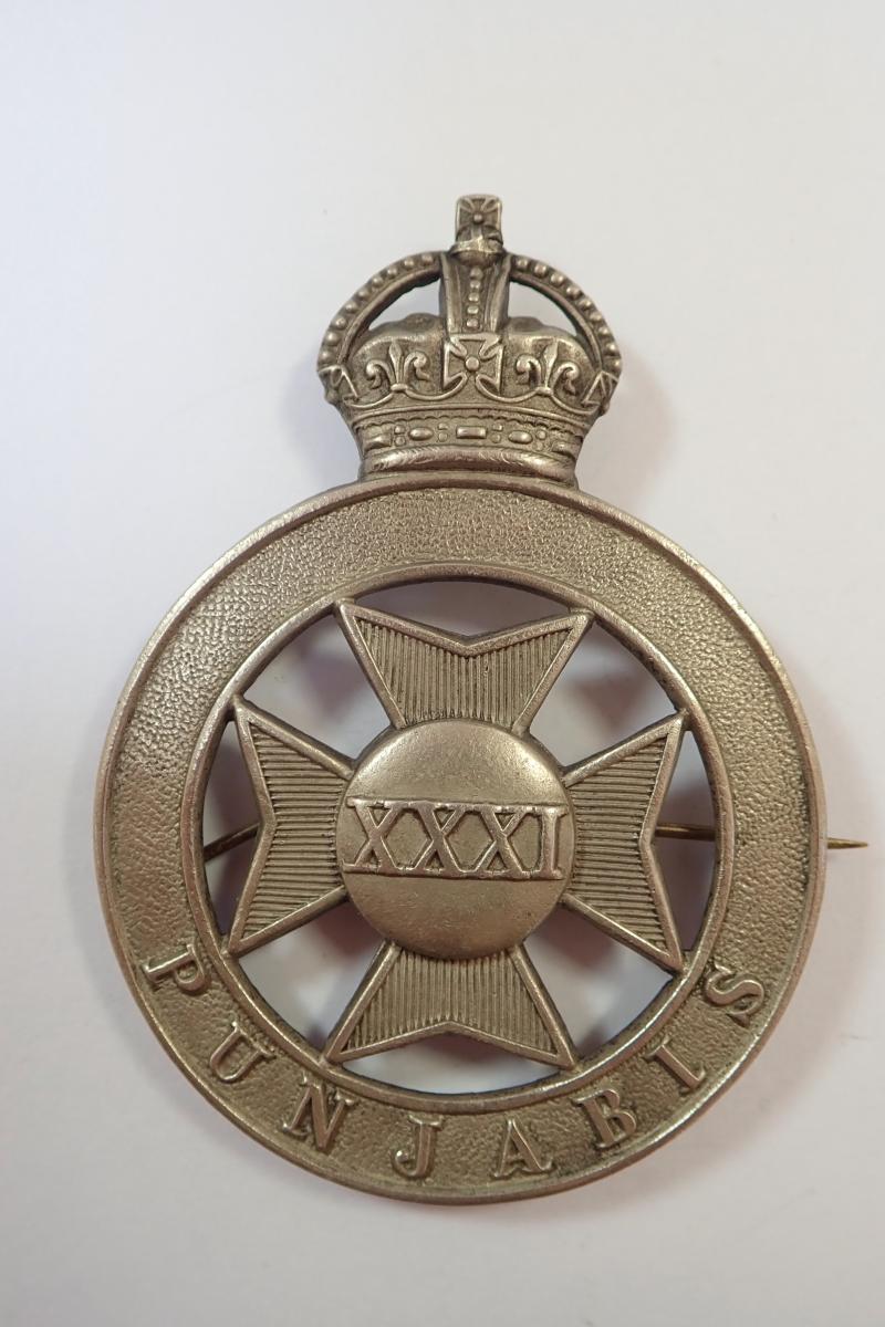 31st Punjabis (1857-1922) Pagri Badge