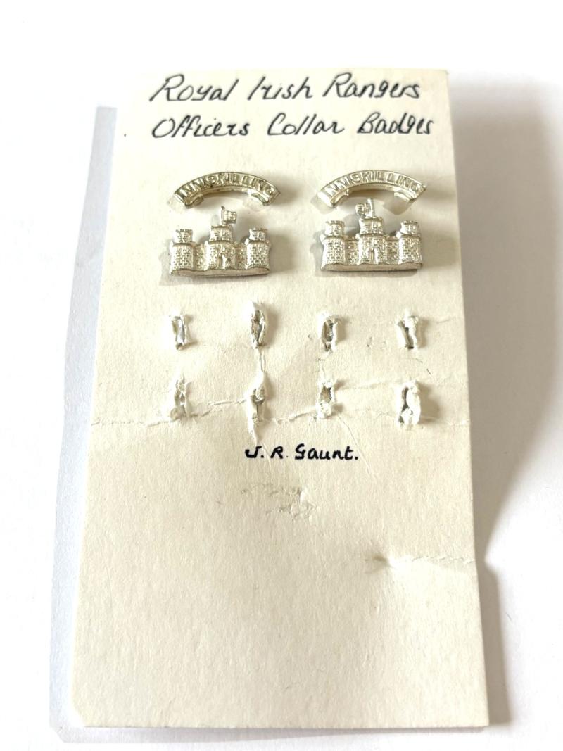Royal Irish Rangers Officer's Collar Badges