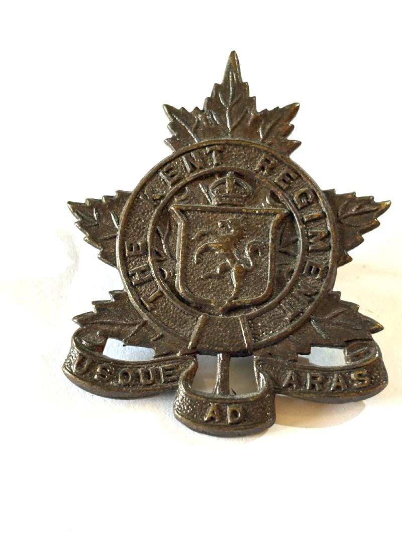 The Kent Regiment Cap Badge - Scully