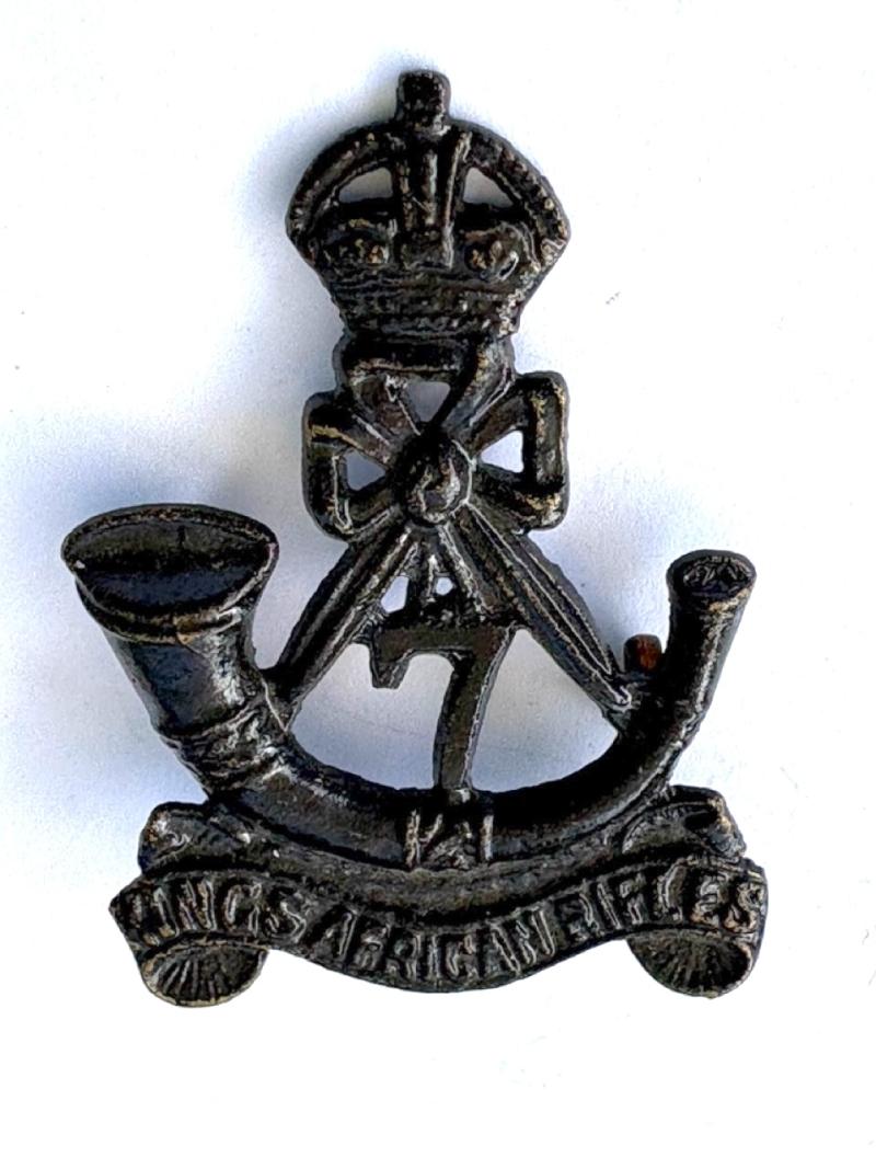 King's 7th African Rifles Cap Badge. Scarce