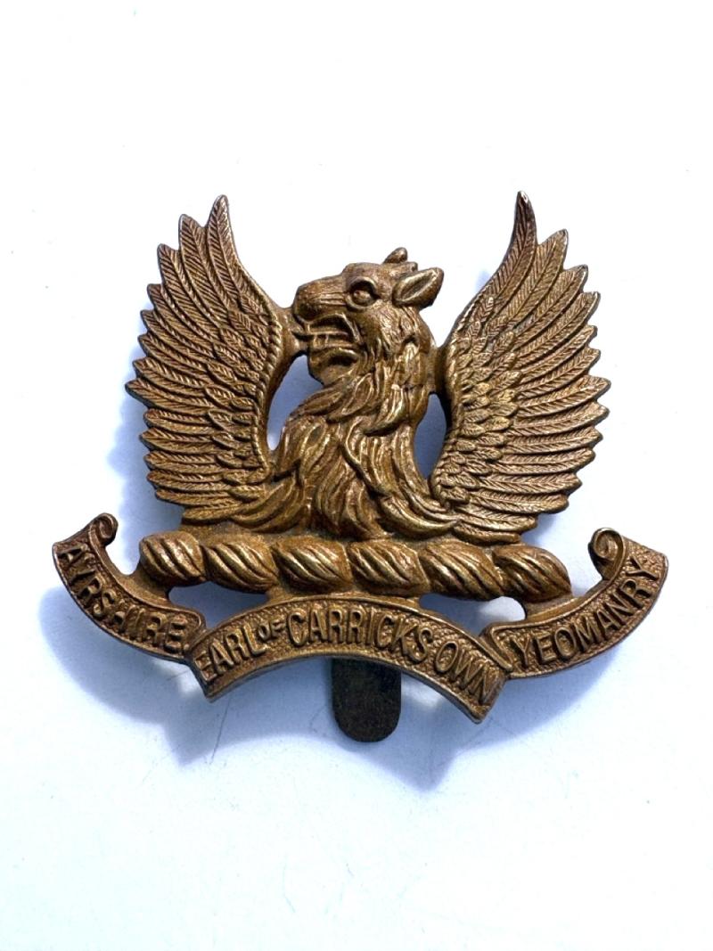Ayrshire Yeomanry Cap Badge.