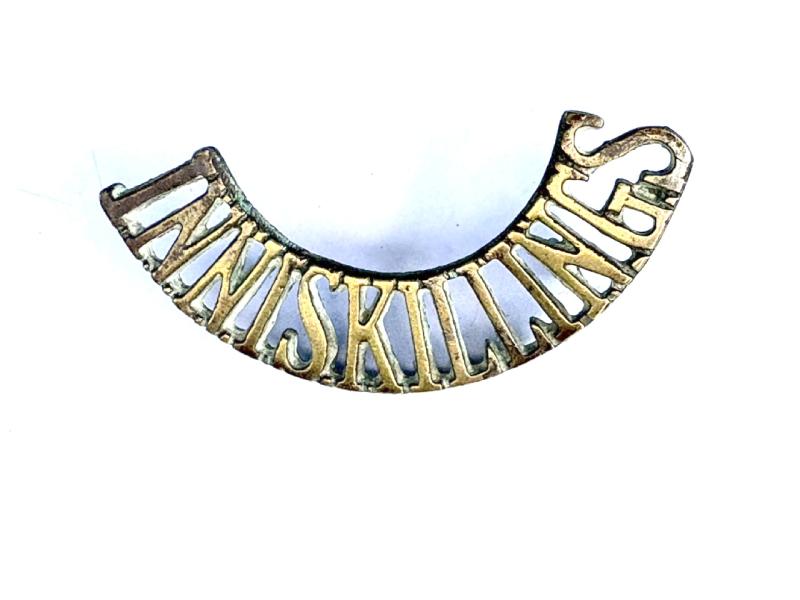 Inniskillings Brass Metal Shoulder Title