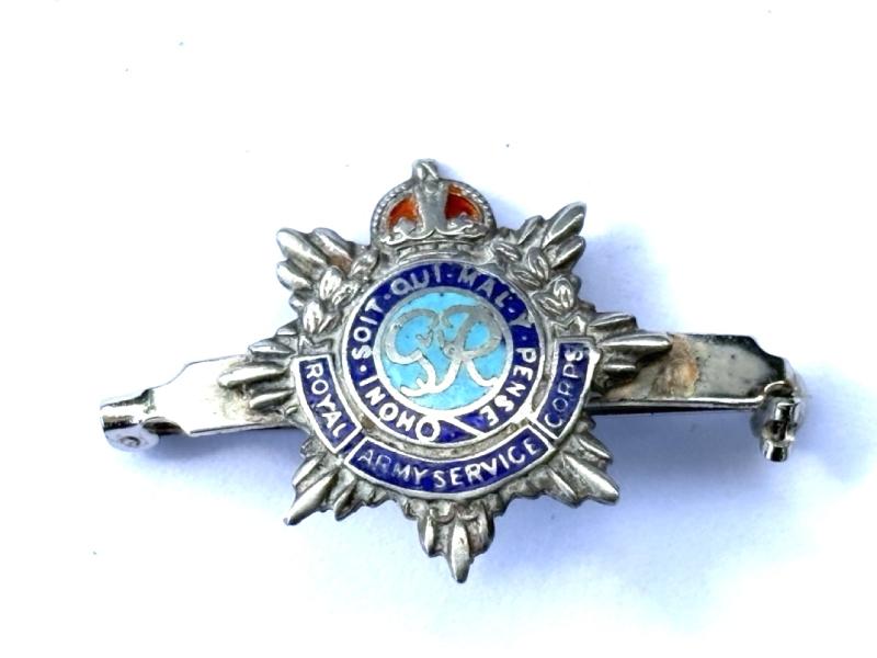 RASC - Royal Army Service Corps Silver Sweetheart Brooch