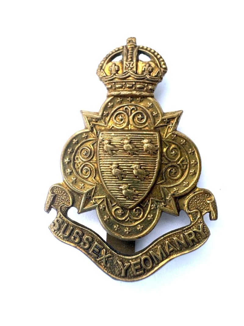 Original Sussex Yeomanry Cap Badge