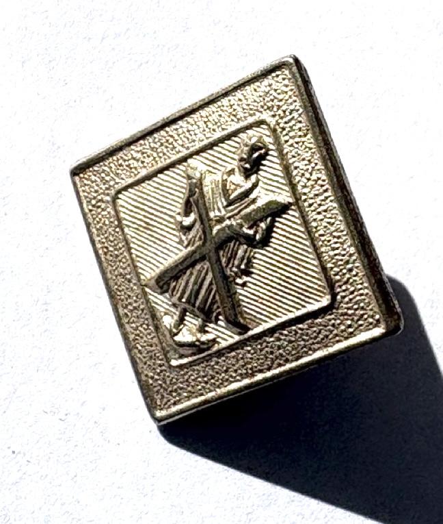 Black Watch Silver-plated square Dress Button