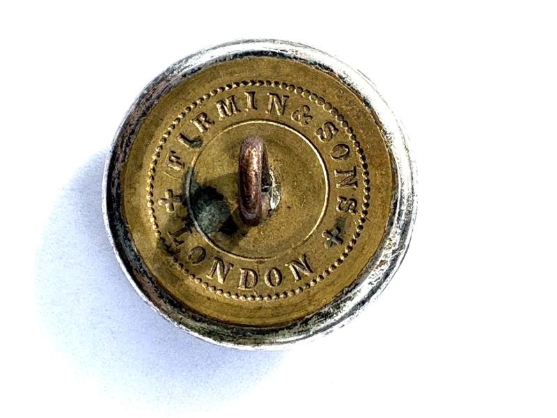 Victorian Royal Household Livery Button, Silver Plated, Large Button