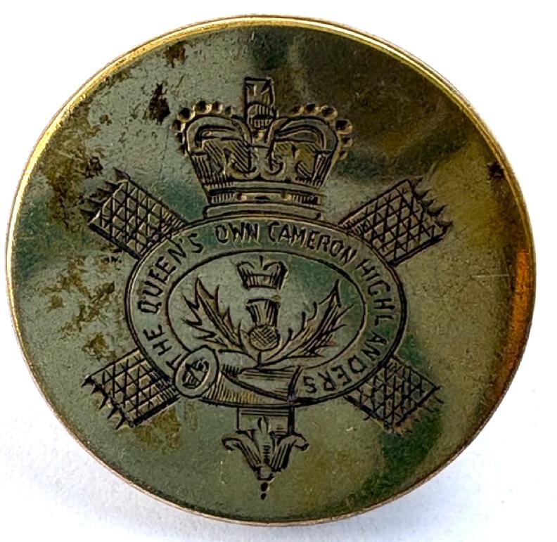 The Queen's Own Cameron Highlanders Mess Dress Button