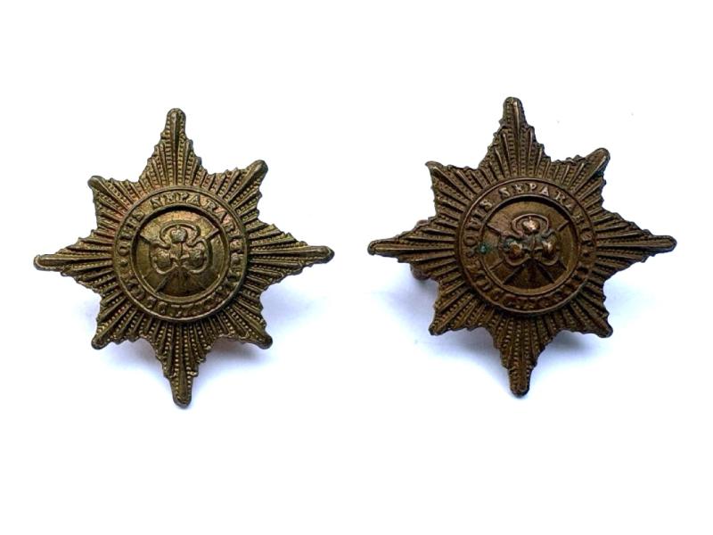 A pair of Collar Badges: Irish Guards